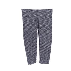 Coobie S/M Space Dyed Black Capri Leggings